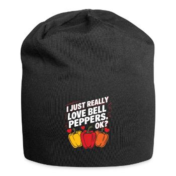 Paprika Geschenk - Jersey-Beanie - Schwarz - Vorne