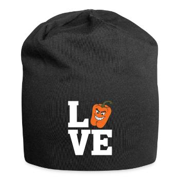 Paprika Geschenk - Jersey-Beanie - Schwarz - Vorne