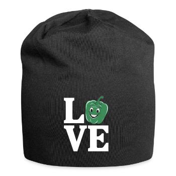 Paprika Geschenk - Jersey-Beanie - Schwarz - Vorne