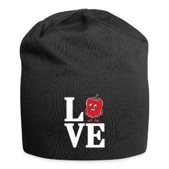 Paprika Geschenk - Jersey-Beanie - Schwarz - Vorne