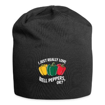 Paprika Geschenk - Jersey-Beanie - Schwarz - Vorne