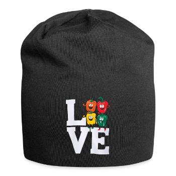 Paprika Geschenk - Jersey-Beanie - Schwarz - Vorne