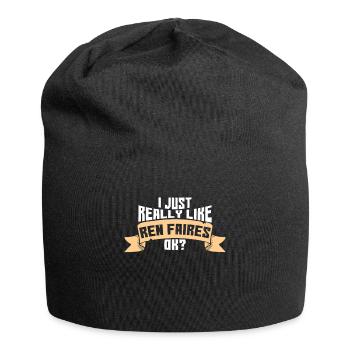 J’aime vraiment les joutes - Bonnet en jersey - noir - Devant