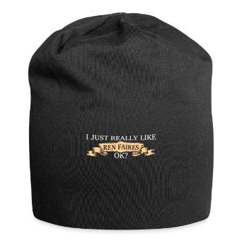 J’aime vraiment les joutes amusantes - Bonnet en jersey - noir - Devant