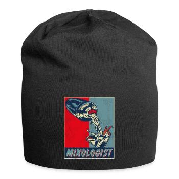 Barman Mixologue Rétro Vintage - Bonnet en jersey - noir - Devant