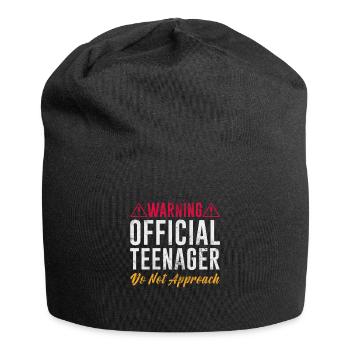 Teenager - Jersey-Beanie - Schwarz - Vorne