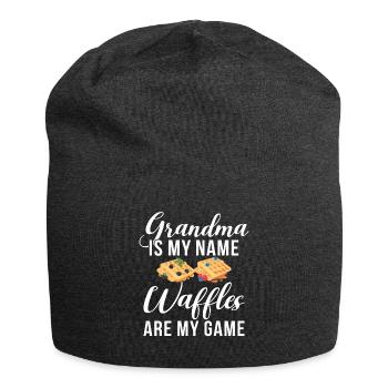 Waffle Lover Gifts - Jersey Beanie - charcoal grey - Front