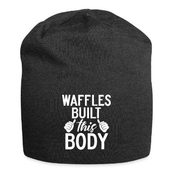 Waffle Lover Gifts - Jersey Beanie - charcoal grey - Front