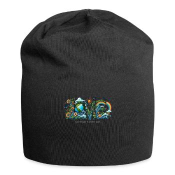Le Jour de la Terre est chaque jour Climat Nature Environnement Terre - Bonnet en jersey - noir - Devant