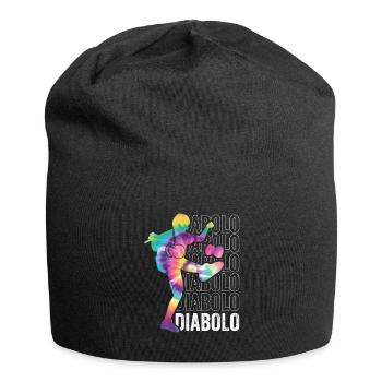 Diabolo Zirkus Jonglieren - Jersey-Beanie - Schwarz - Vorne