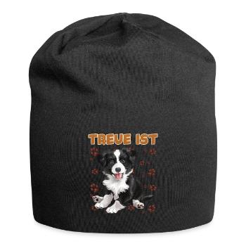 Border Collie LOYAL IS a Border Collie Dogs - Jersey Beanie - black - Front