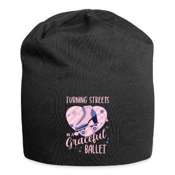 Rollerskater Party Streets Graceful Ballet Gift - Jersey-Beanie - Schwarz - Vorne