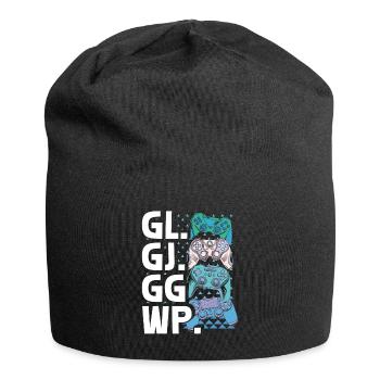 Manette de jeu Casque Jeux vidéo Gamer Gaming - Bonnet en jersey - noir - Devant