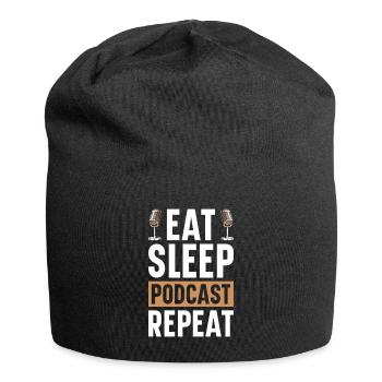 Podcast Host Podcaster Podcasting Podcast Listener - Jersey Beanie - black - Front