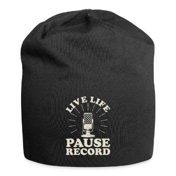 Podcast Host Podcaster Podcasting Podcast Listener - Jersey Beanie - black - Front