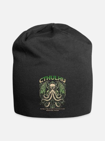 Comsic Horror Cthulhu Kult Lovecraft Necronomicon - Jersey-Beanie - Schwarz
