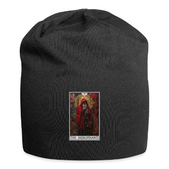 Tarotkarte The Hierophant Der Hierophant - Jersey-Beanie - Schwarz - Vorne