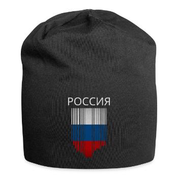 Flagge Russlands, russischer Stolz - Jersey-Beanie - Schwarz - Vorne