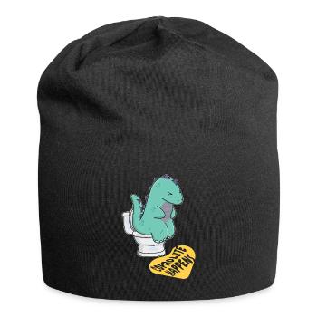 Coprolite Happens Koprolith Fossilien - Jersey-Beanie - Schwarz - Vorne