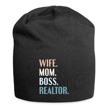 Real Estate Agent Real Estate Agent Gift - Jersey Beanie - black - Front