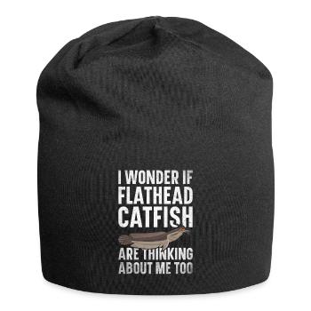 Catfish Angler Catfish Catfishing Catfish Fishing - Jersey Beanie - black - Front