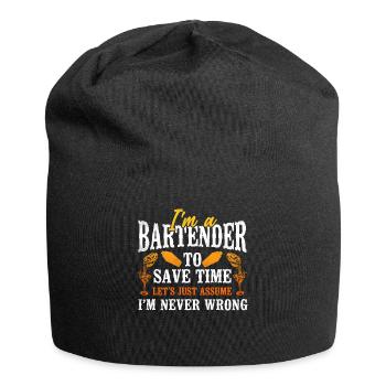 Bartender Mixologist I'm A - Jersey-Beanie - Schwarz - Vorne