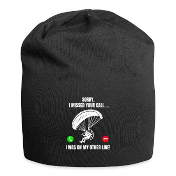 Paragliding Motor paragliding Flying Hang gliding - Jersey Beanie - black - Front