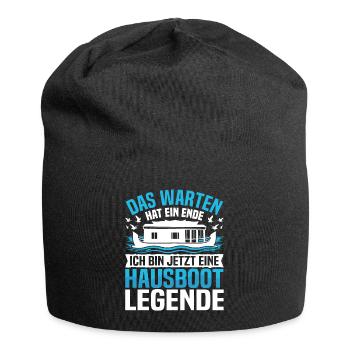Boat Owner Houseboat License Boater - Jersey Beanie - black - Front