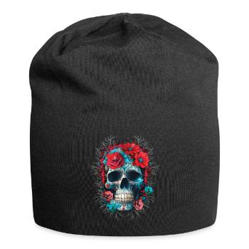 Awesome Muertos Day Of Dead Halloween - Jersey Beanie - black - Front
