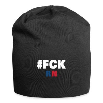 Fck rn - Jersey Beanie - black - Front