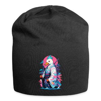 Esthétique Samurai Duck Style Vaporwave - Bonnet en jersey - noir - Devant