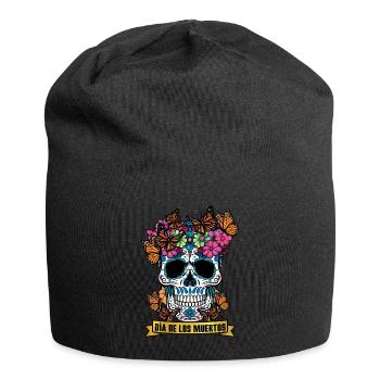 Dia De Los Muertos Tag Des Toten Halloween - Jersey-Beanie - Schwarz - Vorne