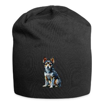 Polygon Art Toy Fox Terrier American Toy Terriers - Jersey Beanie - black - Front