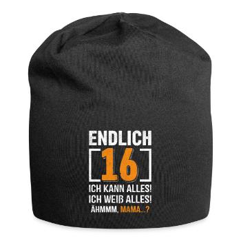 Finally 16 I can do everything I know everything - Jersey Beanie - black - Front
