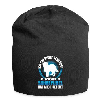Schafpudel hat mich geheilt Altdeutscher Hütehund - Jersey-Beanie - Schwarz - Vorne