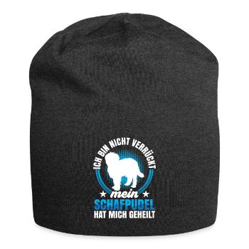 Schafpudel hat mich geheilt Altdeutscher Hütehund - Jersey-Beanie - Anthrazit - Vorne