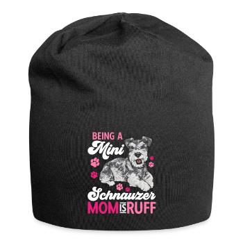 Miniature Schnauzer Dog Schnauzer - Jersey Beanie - black - Front