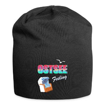 Sensation de la mer Baltique - Bonnet en jersey - noir - Devant