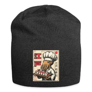 Sushi Essen Japan Nigiri Geschenk - Jersey-Beanie - Anthrazit - Vorne