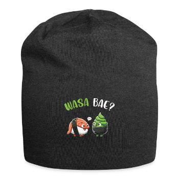Sushi Essen Japan Nigiri Geschenk - Jersey-Beanie - Anthrazit - Vorne