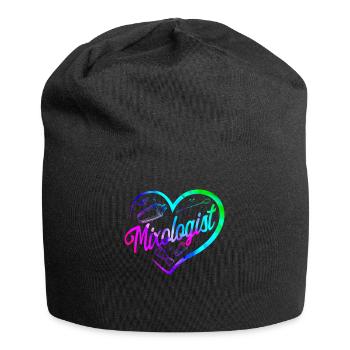 Bartender Mixologist Heart - Jersey Beanie - black - Front