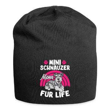 Schnauzer nain Chien Schnauzer - Bonnet en jersey - noir - Devant