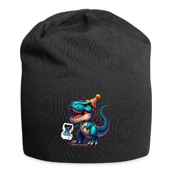 T Rex Dinosaure 8e anniversaire Enfants Anniversaire - Bonnet en jersey - noir - Devant