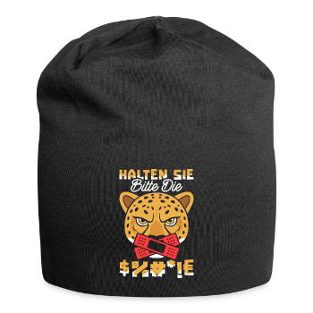 Cheetah, please shut up - Jersey Beanie - black - Front