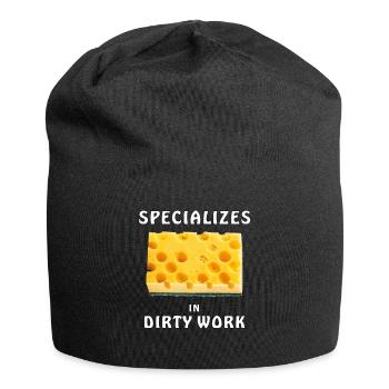 SCHWAMM SPECIALIZES IN DIRTY WORK - Jersey-Beanie - Schwarz - Vorne