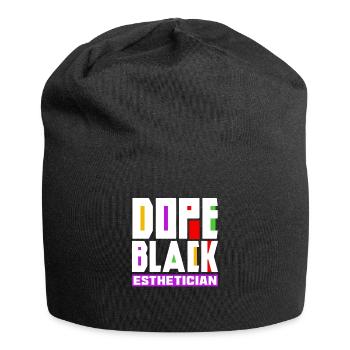 Hautpflege Kosmetikerin Kosmetik - Jersey-Beanie - Schwarz - Vorne