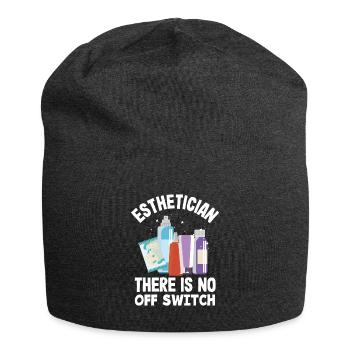 Hautpflege Kosmetikerin Kosmetik - Jersey-Beanie - Anthrazit - Vorne