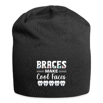 Braces orthodontist - Jersey Beanie - black - Front
