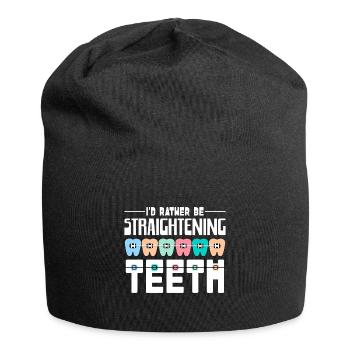 Braces orthodontist - Jersey Beanie - black - Front