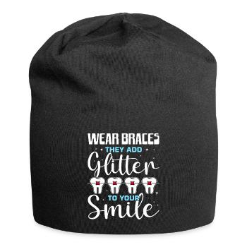 Braces orthodontist - Jersey Beanie - black - Front